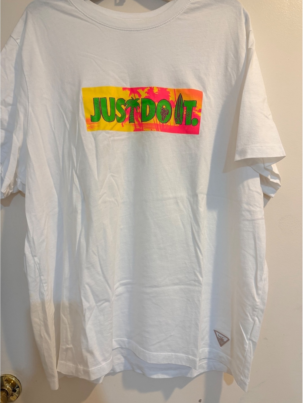 Nike white Just Do It graphic T-shirt